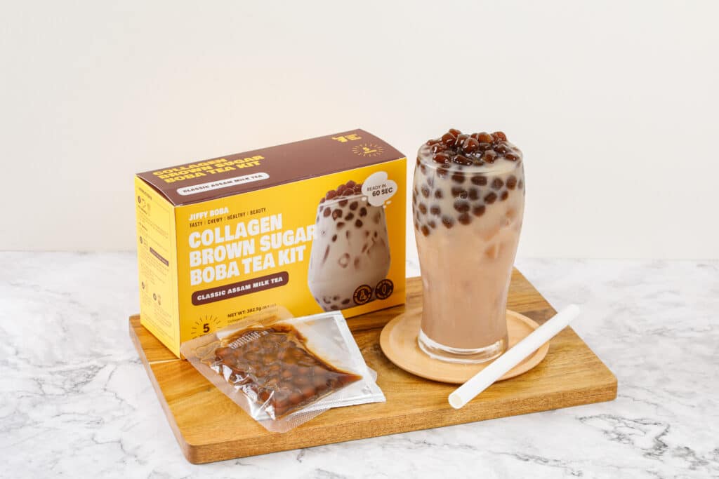 At Home Boba Tea Assam Collagen Instant Boba Milk Tea Kit